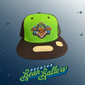 Decatur Bo Bear Hat in Navy with Lime Front Panel